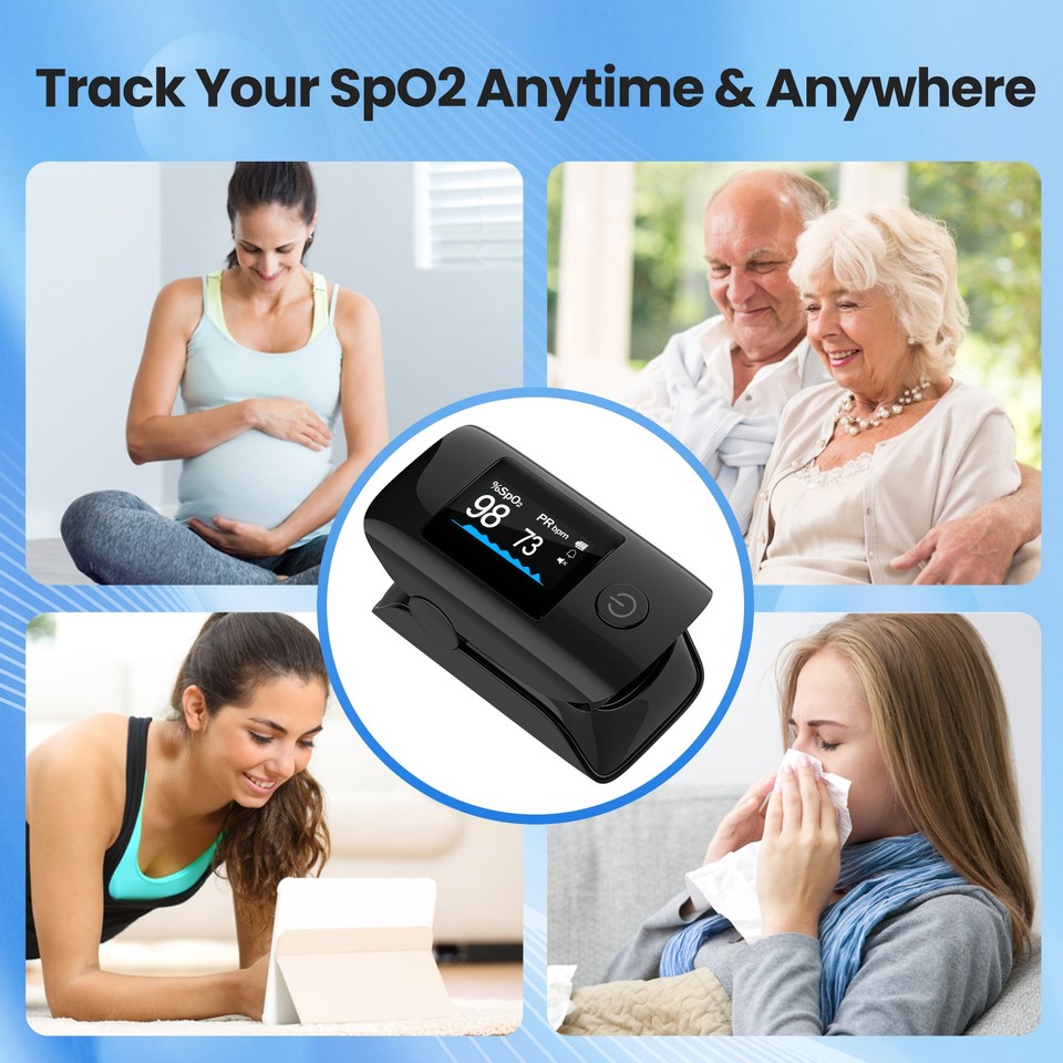 Handheld Pulse Oximeter Overnight Oximeter Continuous Infant Monitoring And Adult