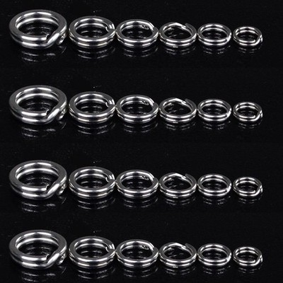 Angeln Sprengringe Angelköder Rostfrei Stehlen Split Ring Angelspaltring Teile