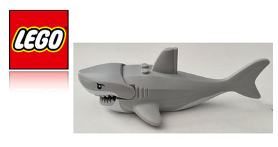 LEGO  Hai Shark groß Hellgrau Water Meerestier Zoo Pirates NEU