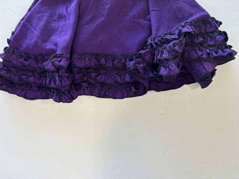 Falda con Volantes Lemon Loves Lime Niñas Púrpura Y Negra Talla 4 Foto 3 de 4