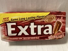 RARE Vintage 2006 Wrigley’s EXTRA CINNAMON Sugarfree Gum 15 Sticks--NOS-Sealed