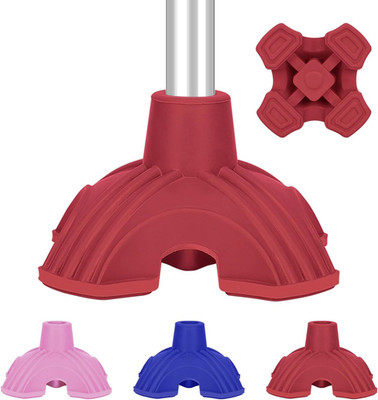 Cane Tips, Self Standing Quad Base Replacement for Walking and Folding Canes, 4