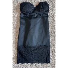 Vintage Frederick's of Hollywood Whimsgoth Y2K Lace Bustier Chemise Slip SZ M