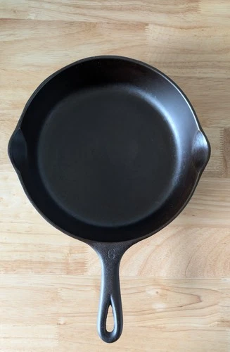 Vintage Wagner No. 6 Cast Iron Skillet [RESTORED & SEASONED]