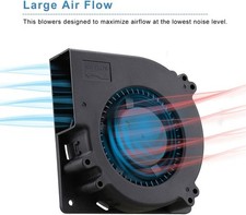 High Speed 24V Centrifugal Radial Blower Fan 120mm Brushless Cooling