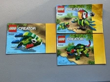 LEGO Creator Rainforest Animals 31031 Instruction Manuals - Parrot Fish Iguana
