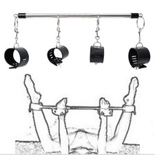 Detachable Bondage Set Open Leg Bar Wrist Ankle Cuffs For Couples Slave Game SM