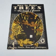 How to Draw Trees Vintage Walter Foster Art Book 1950s Frederick Garner