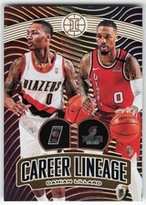 2019-20 Panini Illusions Career Lineage Orange Damian Lillard #3 046/125
