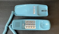Immaculate Aqua Blue NOS Vintage Western Electric Touch-Tone Trimline Phone