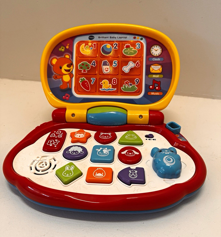 VTech Brilliant Baby Electronic Learning Laptop Activity Toy for Ages 1-3