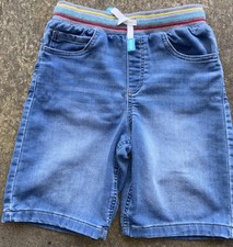 365 Kids Garanimals Denim Medium Wash Shorts Elastic Draw String Waist Size 10