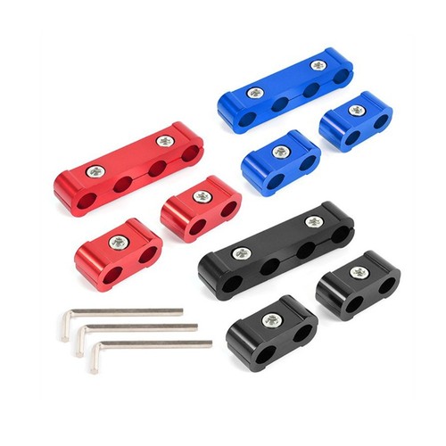 3X Aluminum Car Engine Spark Plug Wire Separator Divider Part Fit for 8/9/10mm - Picture 3 of 18