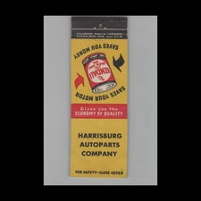 Matchbook Cover Kendall Motor Oil Harrisburg Auto Parts Company PA