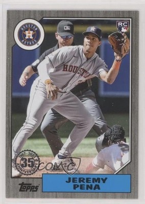 2022 Update 1987 Topps Baseball Black /299 Jeremy Pena #87TBU-23 Rookie RC 0st9