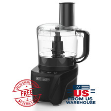 BLACK+DECKER Food Processor 8 Cup 850W Slice Shred Chop Puree Pulse