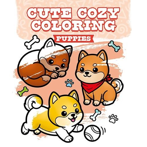 Cute Cozy Coloring: Puppies - Image 2