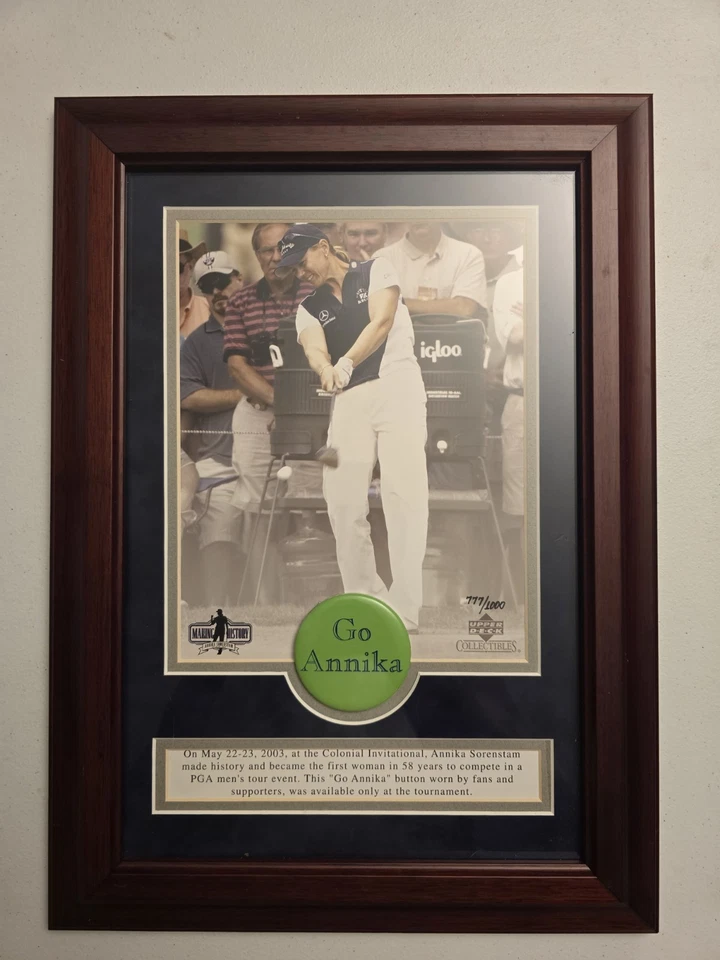 Annika Sorenstam Major Moments Upper Deck Collectibles Framed Photo /59, /1000 - Image 2 of 4