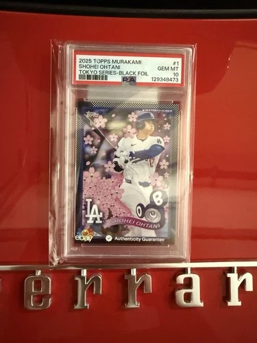 2025 Topps Series 1 Shohei Ohtani RARE Murakami Tokyo POP1 Black Foil 1/10
