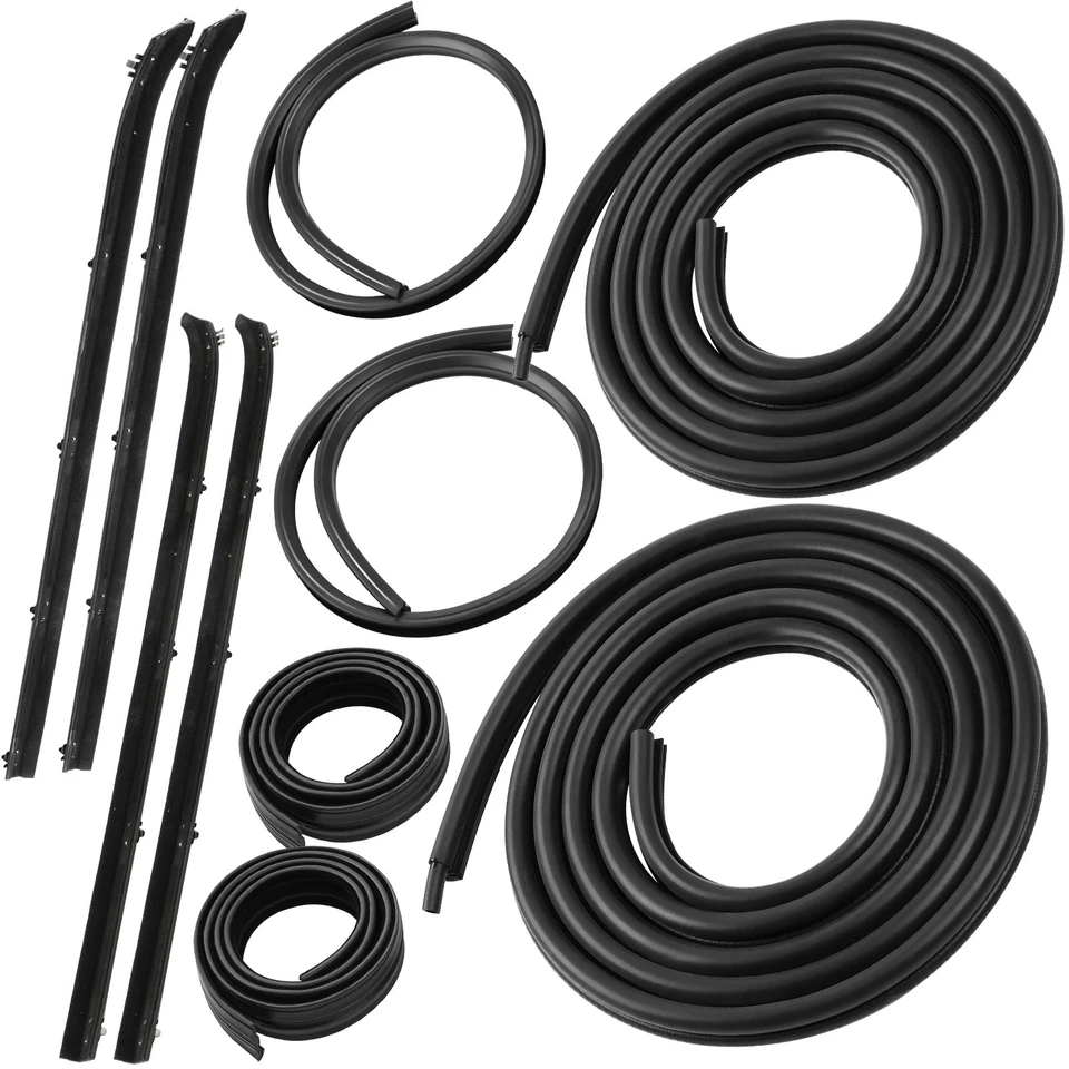 10Pcs Door Window Weatherstrip Seal Kit for Dodge D150 D250 Ramcharger W150 W350 - Image 3 of 4