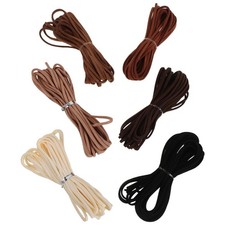 6 Pcs Handmade Rope Material Flat Jewelry Cord for Making
