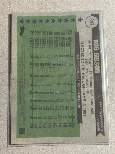 2025 Topps Heritage Chrome- Pink Sparkle #342 Bob Gibson AS- Cardinals - Picture 2 of 2