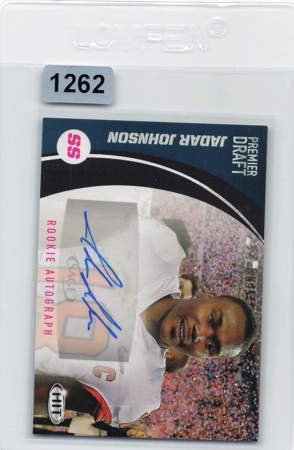 2017 Sage Hit - Autographs Jadar Johnson #A18 (AU, RC)