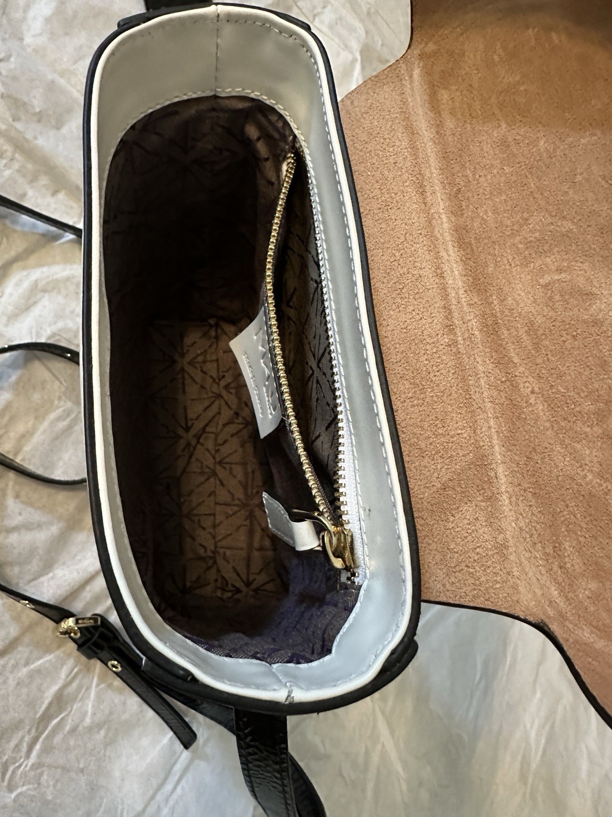 Authentic Manu Atelier Mini Pristine Handbag Calf… - image 11