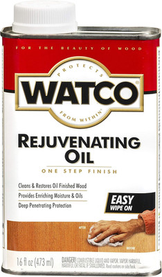 Rejuvenating Oil | Wipe on Application | Restores Oil Finished Wood | Removes Su