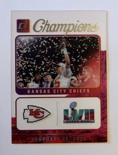 2023 Panini Clearly Donruss Champions Kansas City Chiefs SB LVII NFL Card #1
