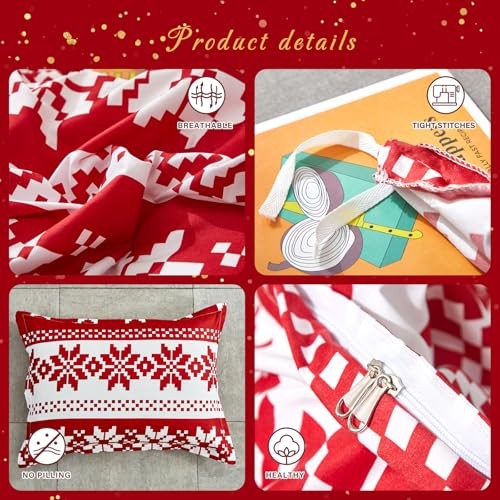  Christmas Duvet Cover Set Queen Soft Queen (no duvet cover insert) Snowflake 1