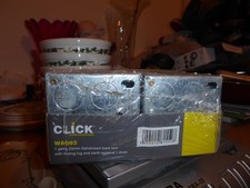 Brand New  Box of 10 Back boxes, never opened 1 gang 25mm galvanised box