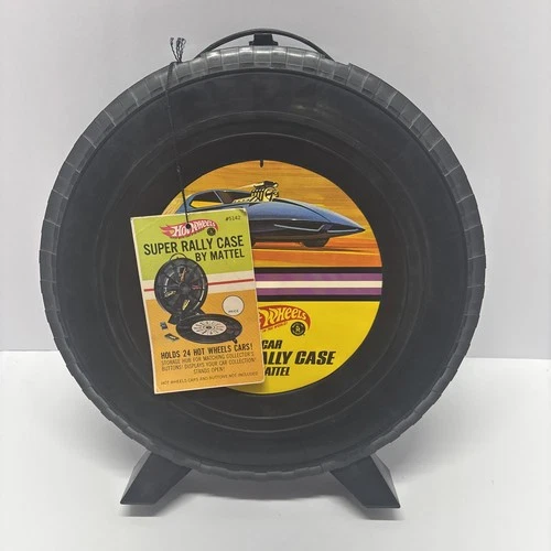 Vintage Original Hot Wheels 24 Car Super Rally Case with Original Tag - USA