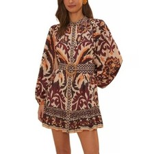 FARM Rio Toucans Scarf Belted Mini Dress NWT XL Extra Large
