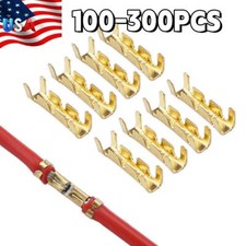 100-300PCS 0.5-1.5mm Car Brass Copper Crimp Terminal Electrical Wire Connectors