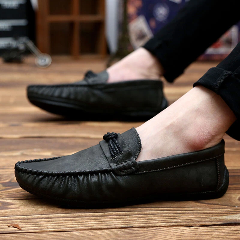 Men's fashion pu loafers best sale shoes
