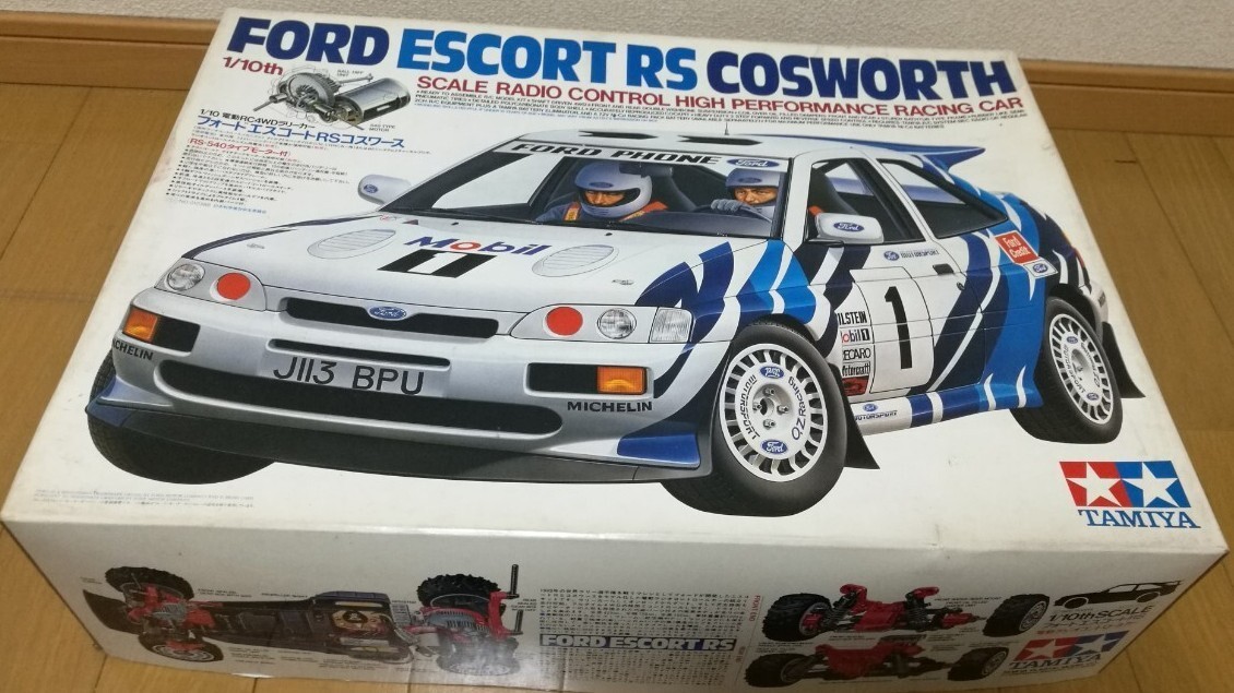 タミヤ 1/10 ラジコン フォード エスコートRS WRC TAMIYA 1/10 RC Ford Escort RS Cosworth Racing Car Model Kit