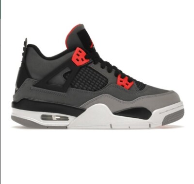 Air Jordan 4 Retro (GS) Dark Grey/Infrared 23-Black 408452-061