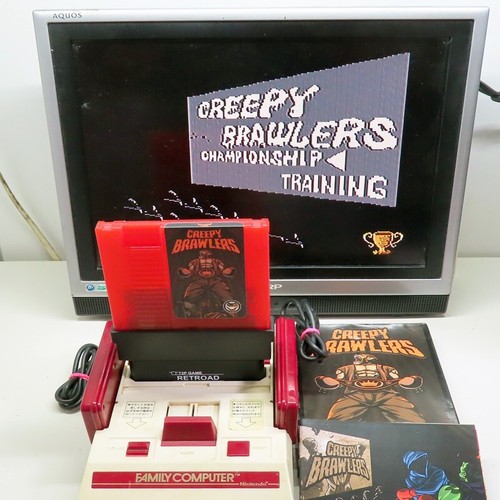 Creepy Brawlers Nintendo NES Famicom MEGACATSTUDIOS FC Working Tested Complete - Picture 2 of 7