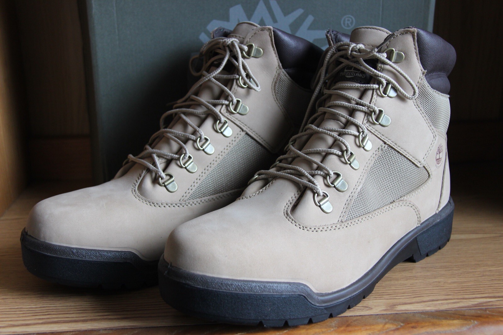 tan timberland field boots