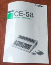 Rare Vintage Brother Compactronic 58 Electronic Typewriter Manual thumbnail