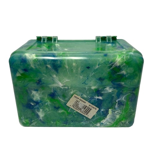 Vintage Caboodles Color Collisions Green Marble Tote Organizer #5604 USA - Picture 5 of 13