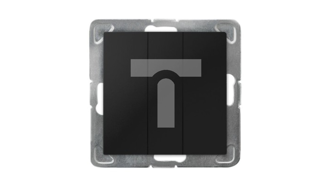 IMPRESJA Triple connector, black metallic ŁP-13Y/m/33 /T2UK