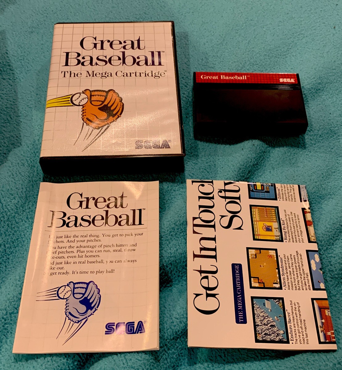 Great Baseball (Sega Master System )Complete,Tested And In