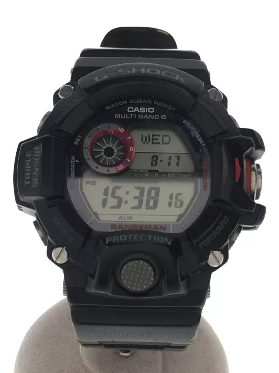 CASIO G-SHOCK GW-9400J-1JF Black Red Master of G RANGEMAN Watch