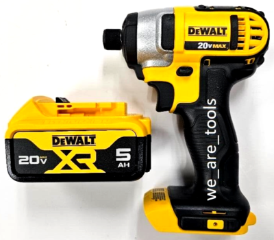 Dewalt DCF885 20V Cordless 1/4 Impact Driver, (1) DCB205 5.0
