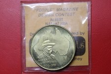 * NICE 1980's BRONZE MEDAL ALBERT NAMATJIRA 1902-1959  MR ROBERTS FLIP  #NSA35