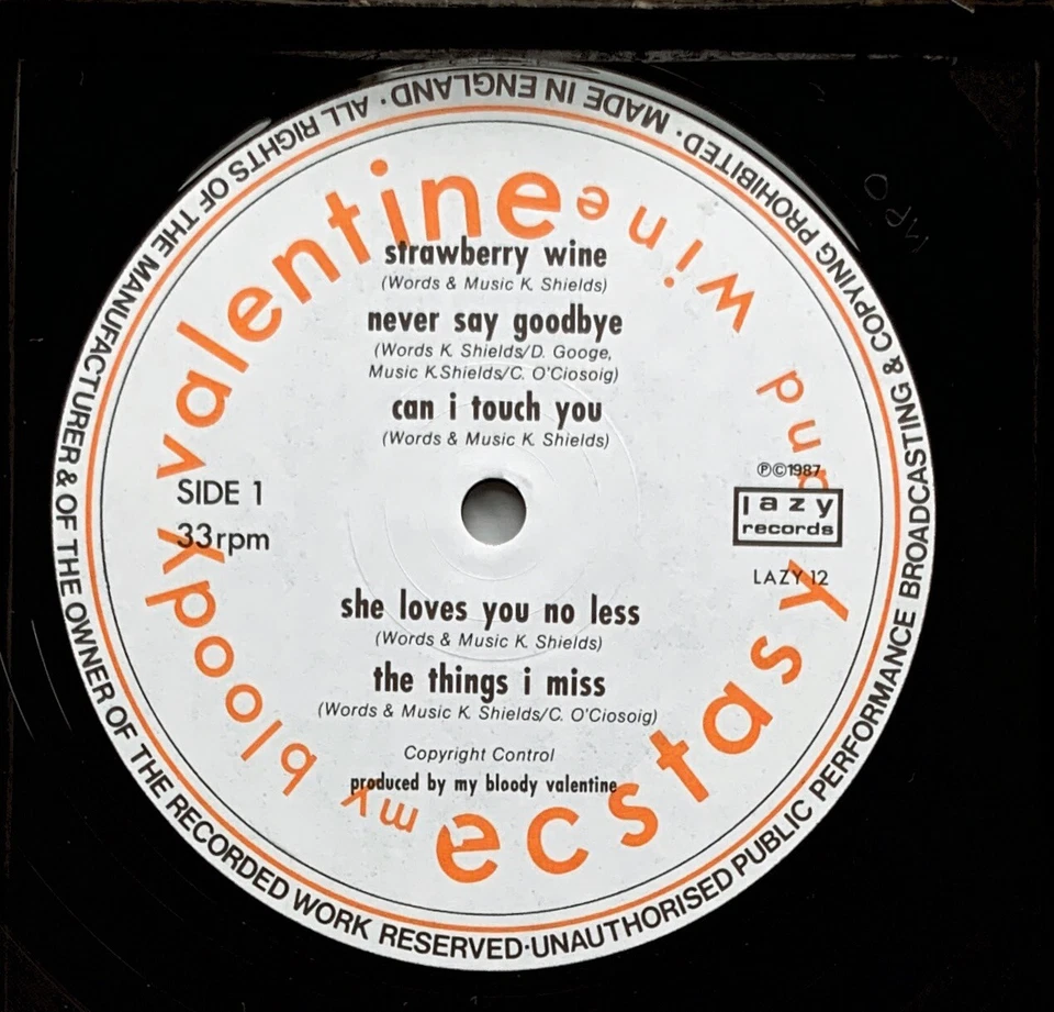 My Bloody Valentine - Ecstasy And Wine [LP] | Lazy Records - LAZY 12 | NM/NM - Bild 2 von 2