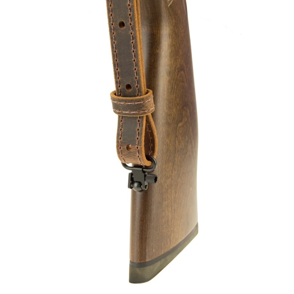 BUFFALO LEATHER RIFLE SLING_EUROPEAN STYLE GUN SLING_3/4" WIDE_adj. 30" to 42" - Image 3 of 4