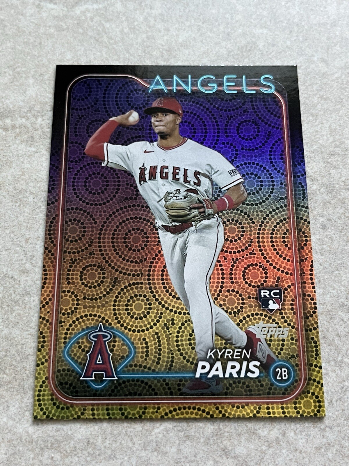 2024 Topps Series 2 Holiday Foil #549 Kyren Paris RC Rookie MLB LA Angels